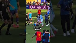 আর্জেন্টিনার প্লেয়াররা মারামারি শুরু করে। Argentina vs Spain | Clash Argentina and Spain players