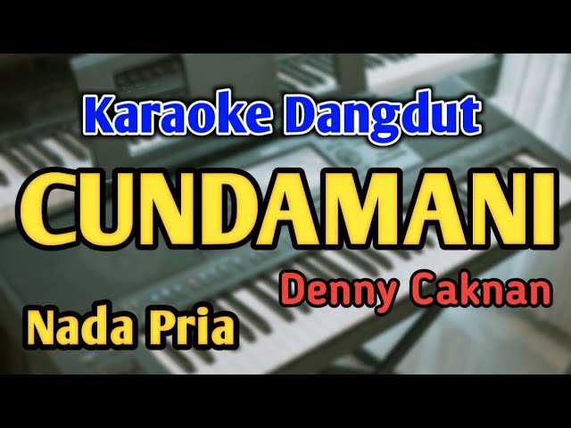 CUNDAMANI - KARAOKE || NADA PRIA COWOK || Denny Caknan || Audio HQ || Live Keyboard class=