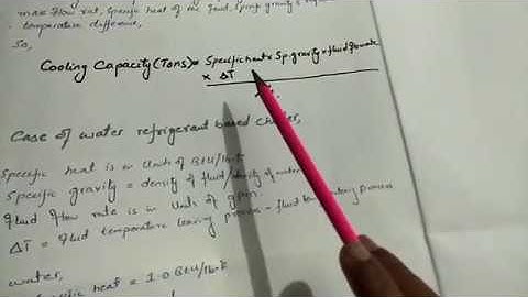 How to Calculate Cooling Capacity of a Chiller