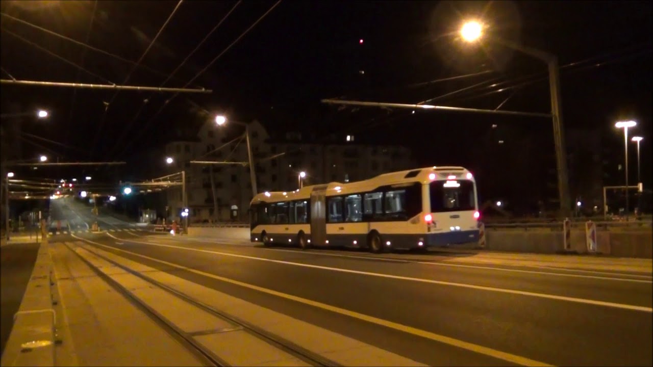 Testfahrten mit VBZ Tram über die Hardbrücke
