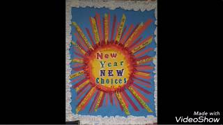 New Year school display board ideas on New Years