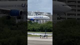 united hard landing on difficult cross winds!