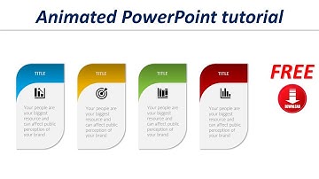 04- 4 Steps infographic PowerPoint I PowerPoint animation tutorial I How to create PowerPoint?