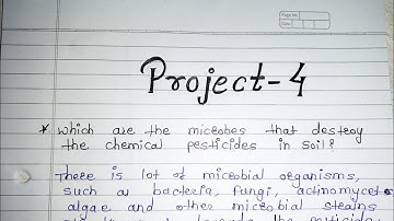 10th Science part 2 Chapter 7 Which are the microbes that destroy the chemical pesticides in soil ?