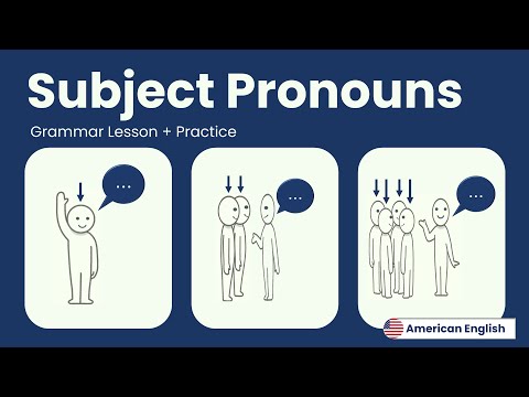 Subject Pronouns (I, You, He, She, It, We, They) + Practice I American English for Adult Beginners