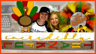 Thanksgiving Front Porch Decorations Welcome Sign Door Wreath and Standing Turkey