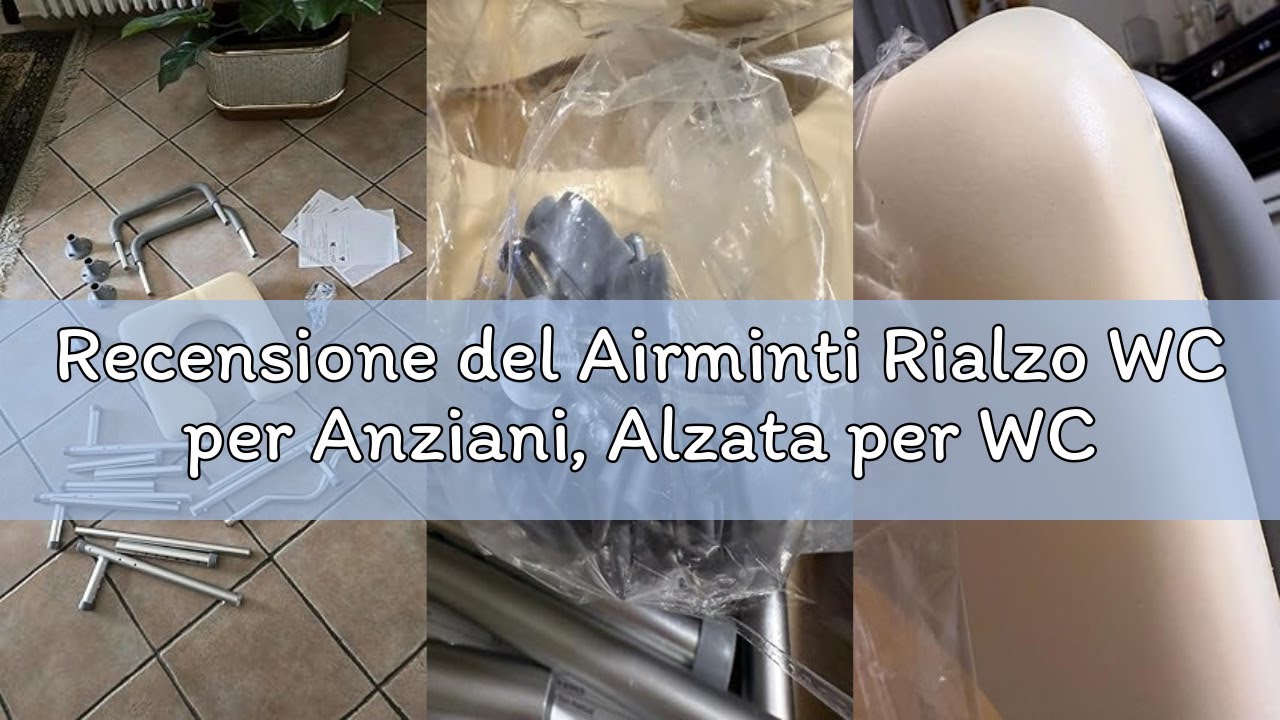Recensione del Airminti Rialzo WC per Anziani, Alzata per WC Regolabile in Altezza Alzawater per Anz