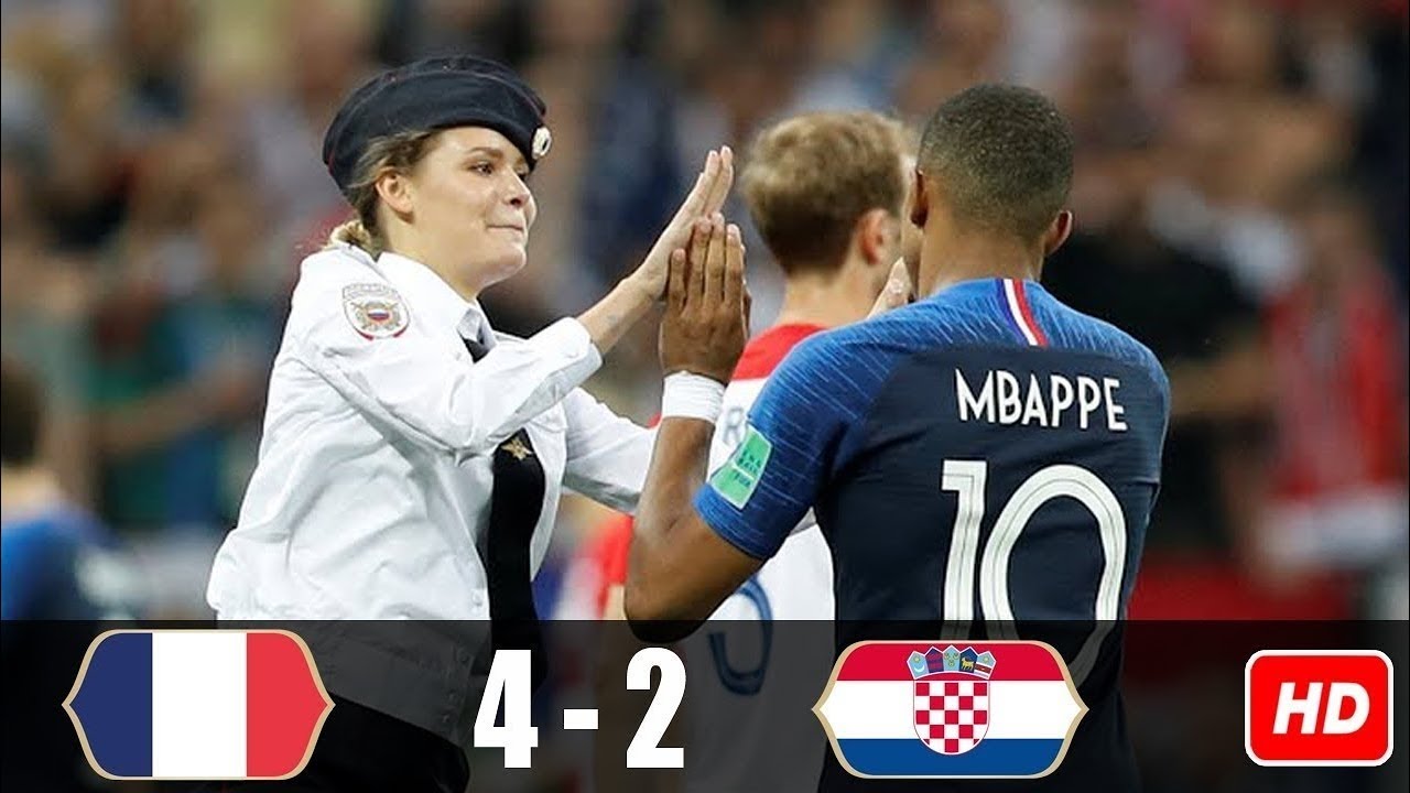 France vs Croatia 4 2 World Cup final 2018 YouTube