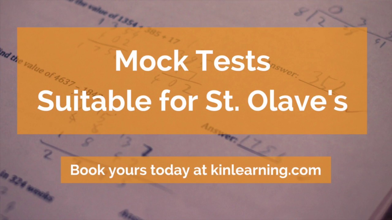 St  Olave's Mock Test Explained | Kin Learning