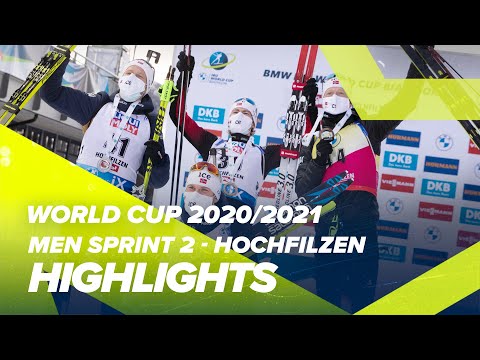 Hochfilzen World Cup 4 Men Sprint Highlights