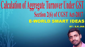 Aggregate Turnover Under GST