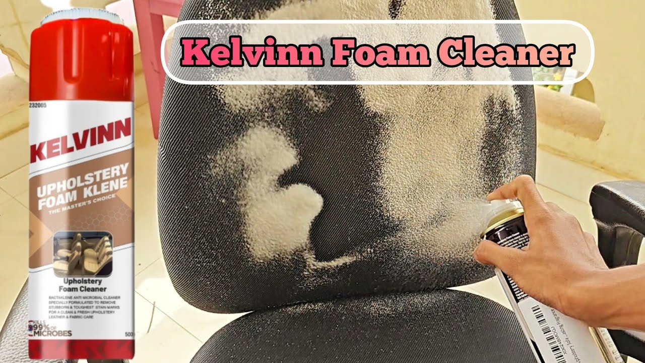 Cleaning Dirty Chair with Kelvinn Upholstery Sofa & Seat Foam Cleaner | Step by step demo 