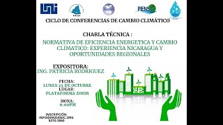 Normativa de eficiencia energética y cambio climático: Experiencia Nicaragua y oportunidad regional