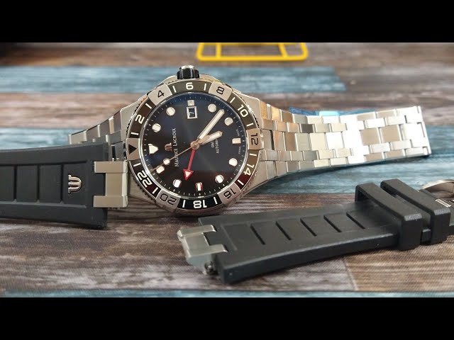 Maurice Lacroix AI6158-SS00F-330-A Aikon Venturer GMT 43mm - YouTube