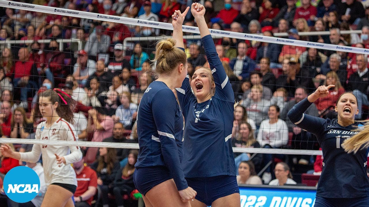 Full 5th set from San Diego-Stanford to decide final NCAA volleyball semifinalist