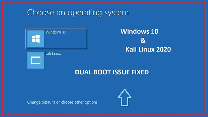 Dual boot manager || grub rescue || kali Linux windows10