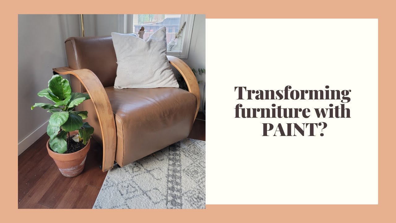 Painting A Faux Leather Chair!! DIY Painting Furniture YouTube