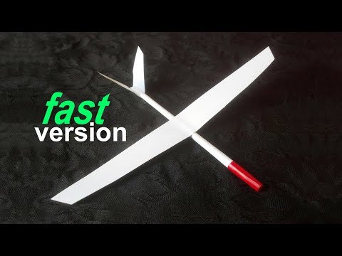 How to make a Paper Glider that flies fast and far ADVANCED