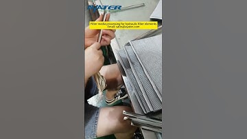 Filter media processing for hydraulic filter elements