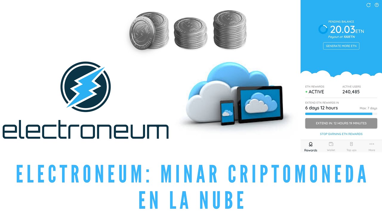 Electroneum: minar criptomoneda en la nube