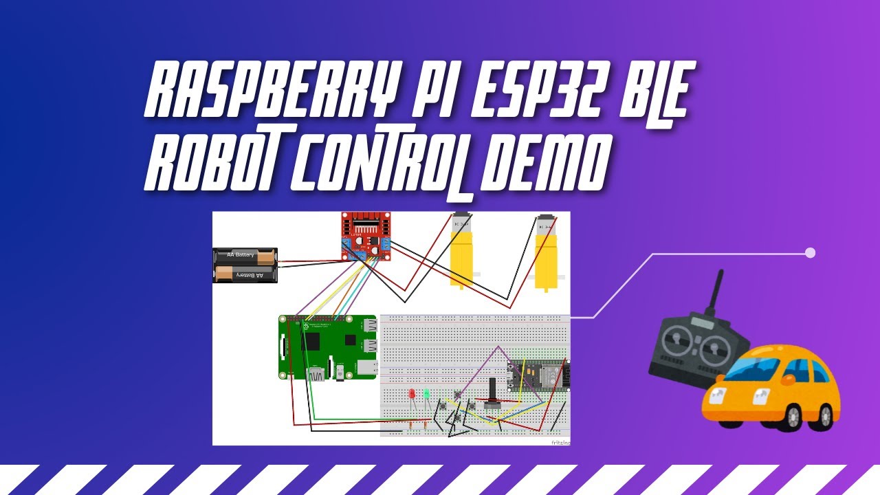 Raspberry Pi/ESP32 BLE Robot Control Demo - YouTube