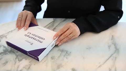 Unpackaging of the Mitra Sample Collection Kit