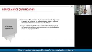 What is performance qualification for lab ventilation systems?