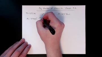 MSE 201 S21 Lecture 14 - Module 1 - Equilibrium Number of Defects Example