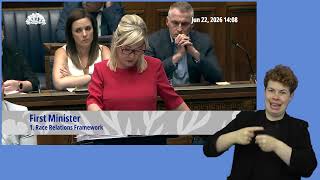 Question Time: Executive Office, Monday 22 June 2026 with ISL