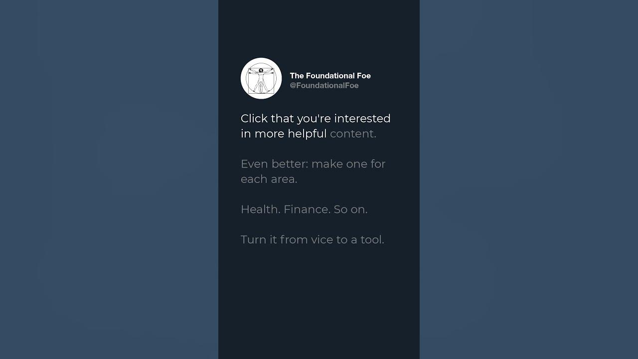 How to make the algorithms work for you: Make a new account. Follow 20 ...