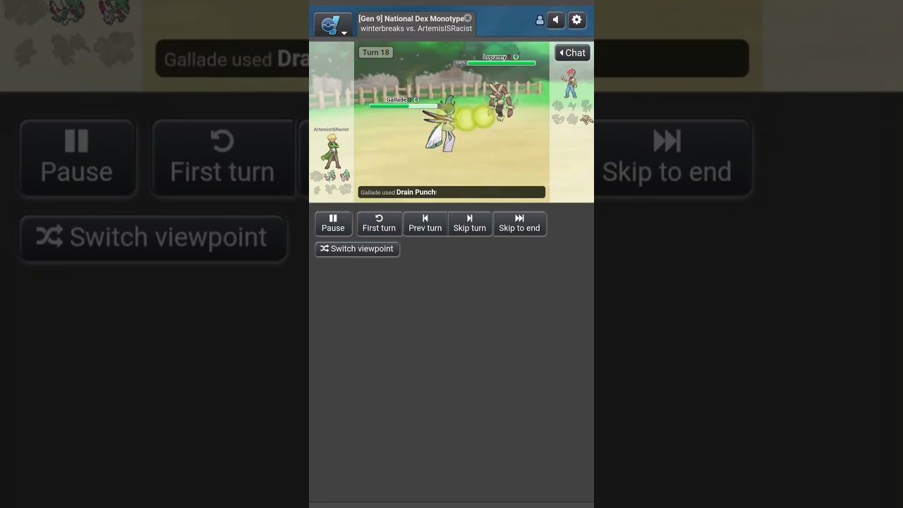 Love Mega Gallade For That Pokemon Showdown Gen 9 Monotype Battle