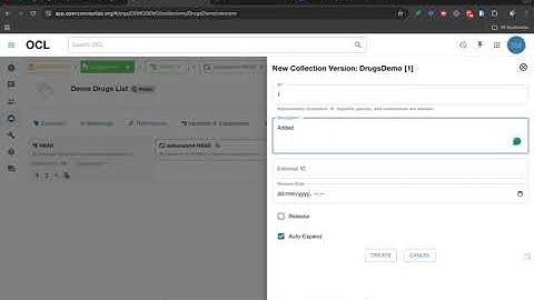 Using OCL for OpenMRS: Part 4: Create a Version for a Collection (1/2)