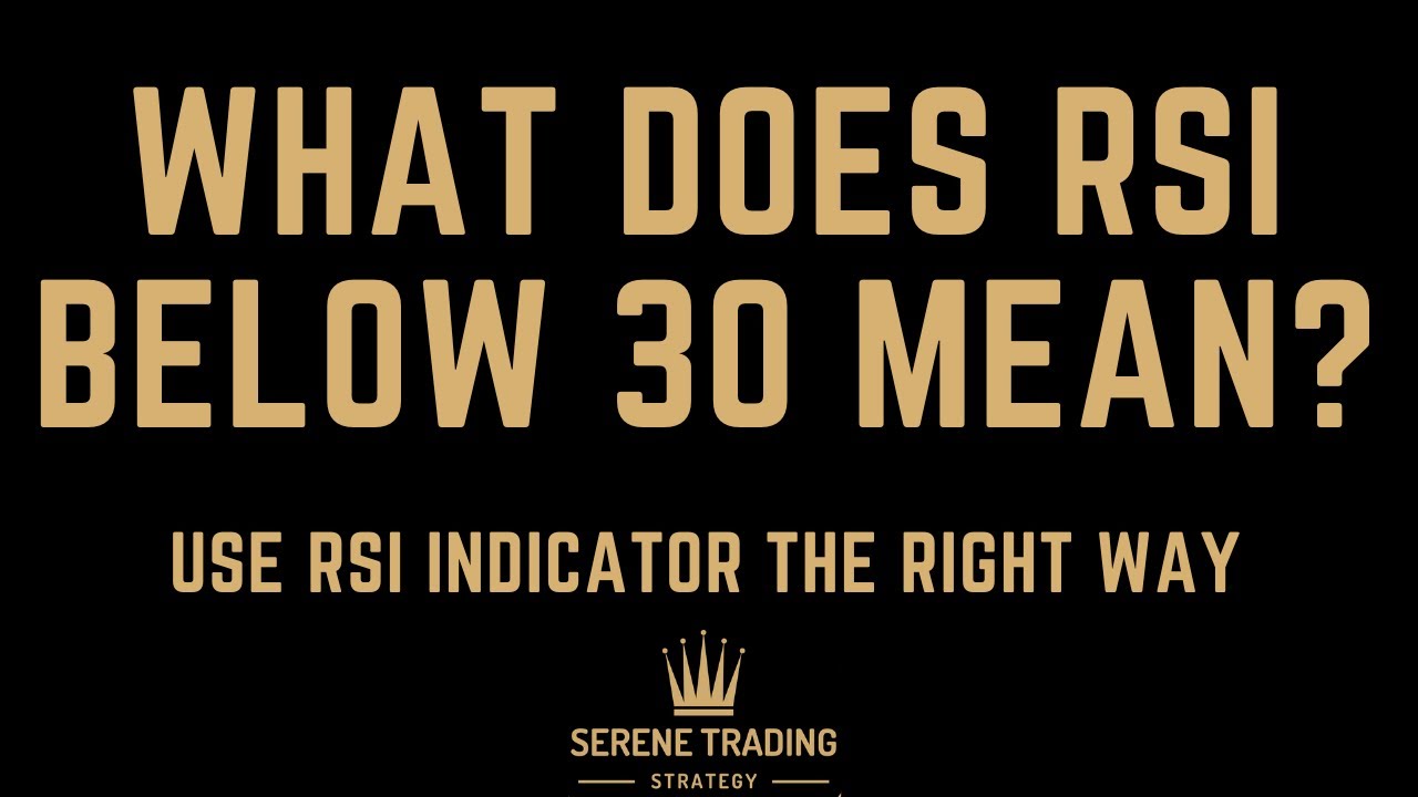 RSI Below 30 What Does It Mean YouTube Rsi below 30 what does it mean youtube