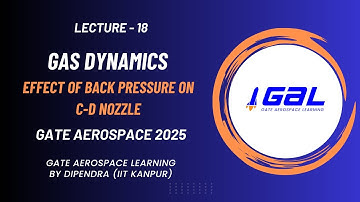 Lecture 18: Effect of Back Pressure on C-D Nozzle | Underexpansion & Overexpansion|GATEAerospace2025