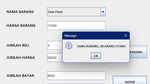 Cara Membuat Aplikasi Kasir Sederhana di Netbeans