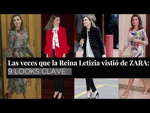 Vídeo: Rainha Letizia Em Um Vestido Zara