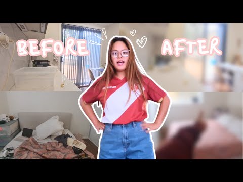 CLEANING MY ROOM AND KITCHEN BEFORE AND AFTER! one bedroom flat in sydney australia
