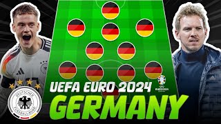 🇩🇪 GERMANY Potential Lineups UEFA Euro 2024 ft. Florian Wirtz, Jamal Musiala