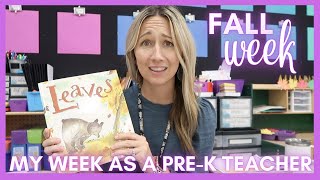 WEEK IN MY TEACHER LIFE | Vlog | Pre-K Teacher Weekly Vlog Fall Theme