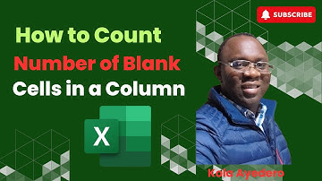 How to Count the Number of Blank Cells in a Range of Data or Column