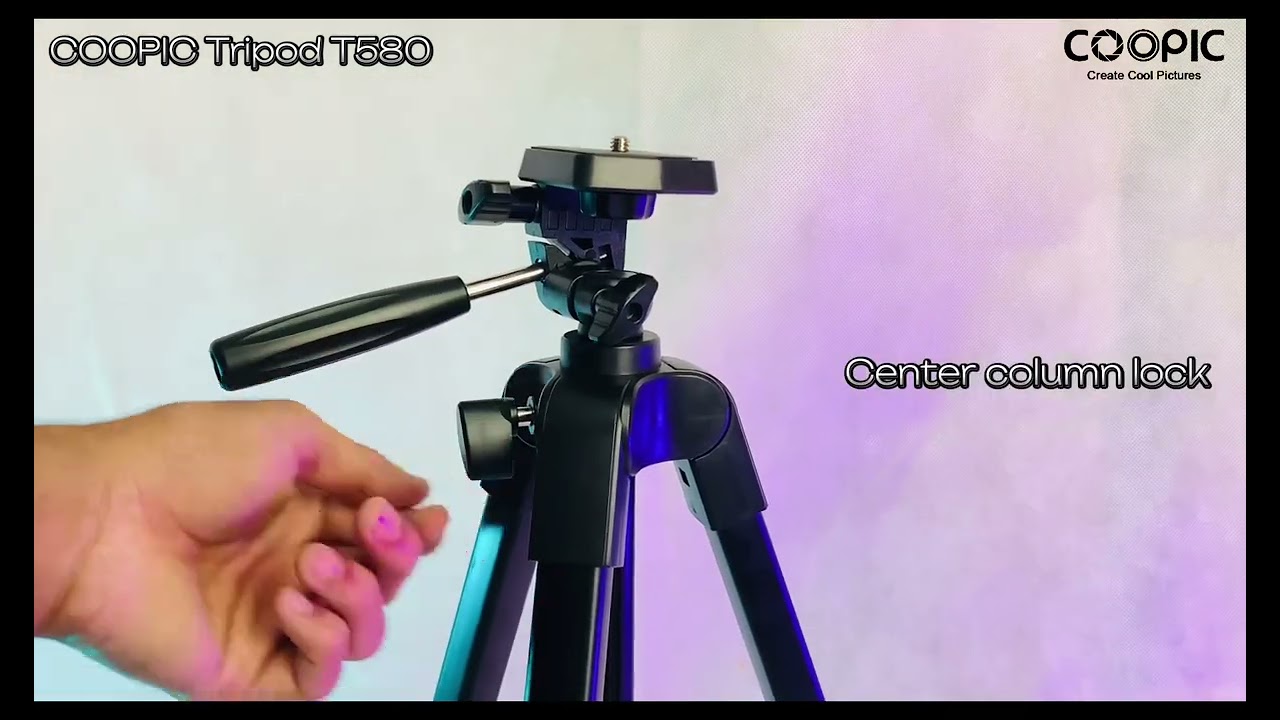 COOPIC Create cool picture T580 172cm Professional Tripod with 360°  #youtubevideo #trending