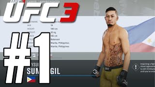 UFC 3 Career Mode Walkthrough Part 1 - THE KICKBOXER!