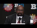 Mike woodson mackenzie mgbako and xavier johnson postgame nebraska march 15 2024