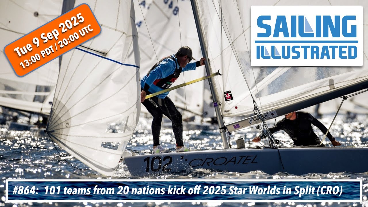 ⁣SI #864 — Star Worlds underway in Split (CRO); Maxi Yacht Rolex Cup in Sardinia (ITA)