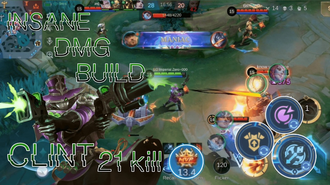 🔥 CLINT INSANE DAMAGE BUILD 2026 | 21 KILLS RANK MATCH | BEST CLINT BUILD MLBB 🔥