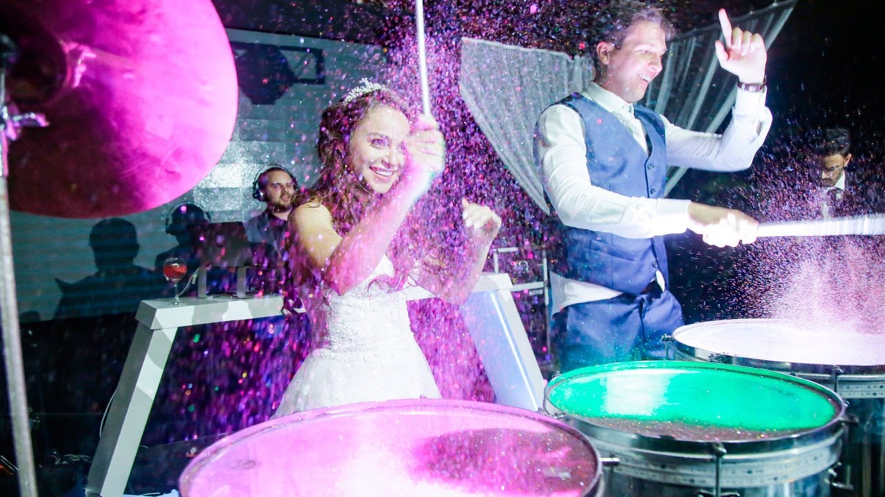 DJ de Casamento, Percussão de LED & Saxofone Interativo | Color Drums ...