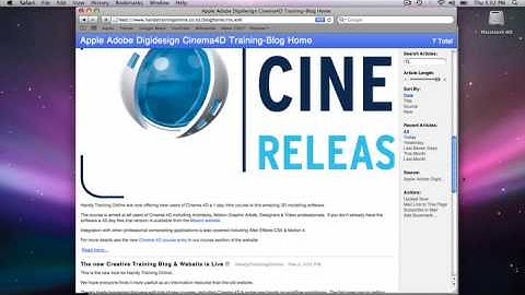 Subscribing to RSS feeds with Safari or Mail