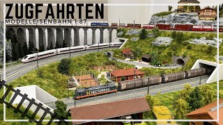 H0 Modelleisenbahn - klassisches Fahrvideo März 2024 I Zugfahrten in 1:87