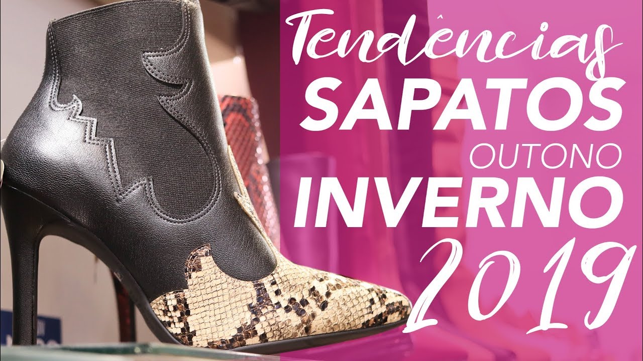 sapatos do inverno 2019