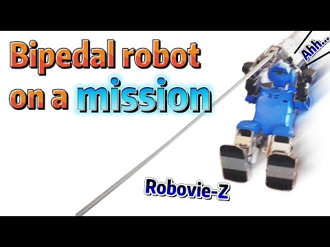 Bipedal Robot Climbing Ladder like a Human - Robovie-Z